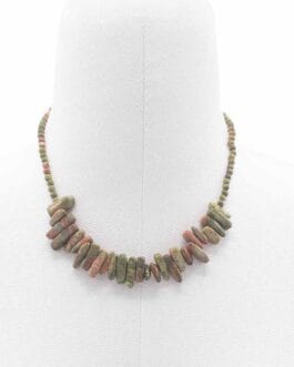 Longstone Gem Necklace - Moss Agate